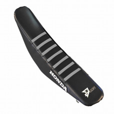 SEAT COVER BLACK W/GREY RIBS HON SEAT COVER BLACK W/GREY RIBS HON