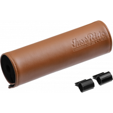 HANDLEBAR BAR PAD LEATHER 165MM BROWN