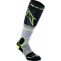 MX PRO SOCKS BLACK/GREY/YLW FLUO LG