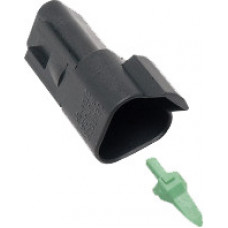 3-WIRE BLACK DEUTSCH RCPTCL & WDGLCK HD# 72103-94BK