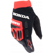 HONDA FULL BORE GLOVES BRIGHT RED/BLACK LG