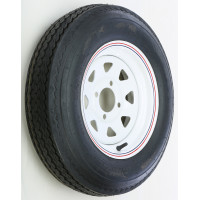 TRAILER TIRE AND WHEEL ASSEMBLY WHITE