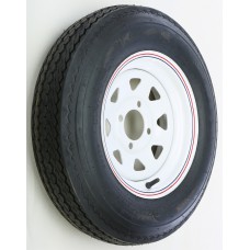 TRAILER TIRE AND WHEEL ASSEMBLY WHITE