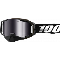 ARMEGA SNOWMOBILE GOGGLE BLK W/ SLVR FLASH MIRROR LENS