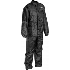 2 PIECE RAIN SUIT BLACK LG