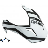VISOR W/SCREWS TRAPPER MATTE BLACK/RED/WHITE GM-11S