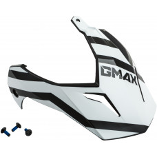 VISOR W/SCREWS TRAPPER MATTE BLACK/RED/WHITE GM-11S