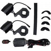 DUAL SWITCHBACK LED LIGHTS BLACK WIRELESS REMOTE PR