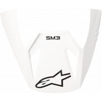 SM3 SOLID VISOR WHITE GLOSSY