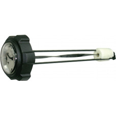 CAP W/GAUGE POL 9-1/2