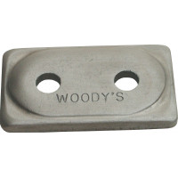 ANGLED DOUBLE DIGGER SUPPORT PLATE DOUBLE STUD 5/16