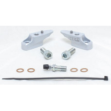 HANDLEBAR RISERS SILVER BMW
