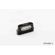 LICENSE PLATE LIGHT ALUMINUM BLACK