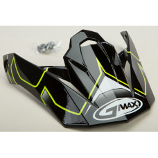 VISOR W/SCREWS STEP MX-86 HI-VIS YELLOW