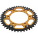 REAR STEALTH SPROCKET ALU/STL 43T-525 GLD SUZ/YAM
