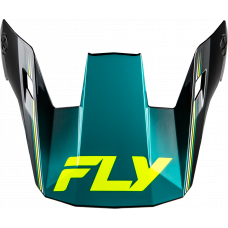 YTH RAYCE REPEAT HELMET VISOR BLACK/TEAL/HI-VIS YS-YL
