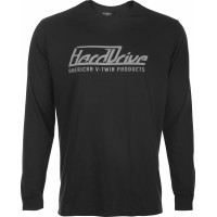 HARDDRIVE LONG SLEEVE TEE BLACK/GREY 2X
