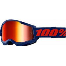 STRATA 2 GOGGLE NAVY MIRROR RED LENS