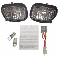 LED TURN SIGNAL KIT SMOKE LENS PR HON