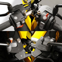MIRROR EXTENDERS BLACK PAIR BMW