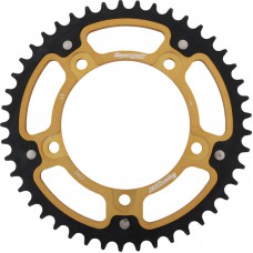 REAR STEALTH SPROCKET ALU/STL 45T-525 GLD SUZ/TRI