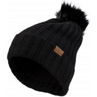FLY WOMEN'S SNOW POM BEANIE BLACK