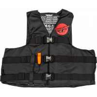 NYLON FLOTATION VEST BLACK/RED 2X NYLON FLOTATION VEST BLACK/RED 2X