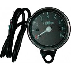 MINI 8000 RPM TACHOMETER BLACK FACE
