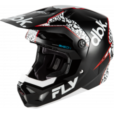 YOUTH FORMULA CP DBK HELMET BLACK/WHITE/RED YL