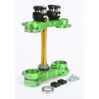 ROCS TECH CLAMP SET GREEN KAWASAKI 23MM