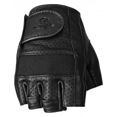 HALF JAB PERFORATED GLOVES BLACK SM