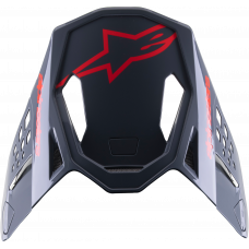 S-M8 RADIUM 2 VISOR BLACK/NEON RED