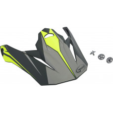 VISOR W/SCREWS REVOKE MX-86 MATTE GREY/HI-VIS YELLOW