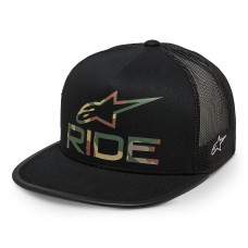 RIDE 4.0 CAMO TRUCKER HAT BLACK