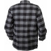 COVERT MOTO FLANNEL BLACK/GREY LG