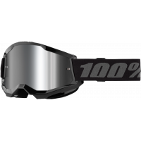 STRATA 2 JUNIOR GOGGLE BLACK MIRROR SILVER LENS