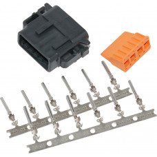 DEUTSCH DTM 12-PIN BLACK PLUG W/12 TRMNLS/WDGLK HD74119-98BK