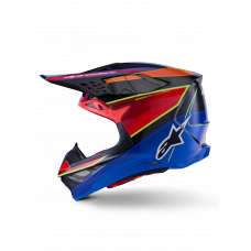 SUPERTECH S-M10 ERA HELMET BLU/RD/YLW FLUO GLOSSY 2X