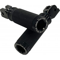 NL RIDER FOOT PEGS BLACK M8 SOFTAIL