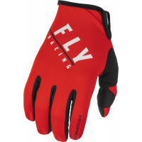 YOUTH WINDPROOF GLOVES BLACK/RED SZ 06