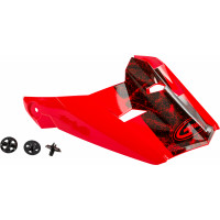 VISOR W/SCREWS DOMINANT MX-46 RED/BLACK/WHITE XS-SM