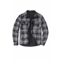 MORPHEUS REVERSABLE JACKET BLACK/PLAID GREY 2X
