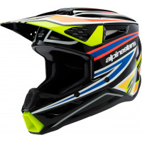 SM3 YOUTH WURX HELMET BLK/YLW FLUO/BLUE/RED  YL