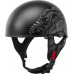HH-65 HALF HELMET ROSE NAKED MATTE BLACK/SILVER XS
