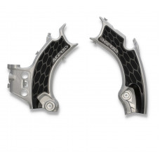 FRAME GUARDS- X-GRIP SILVER/BLACK