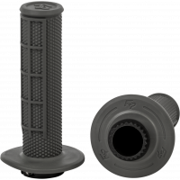 CONTROL MX LOCK-ON GRIPS GREY HALF WAFFLE