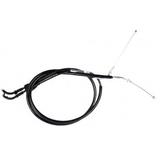 BLACK VINYL THROTTLE PUSH-PULL CABLE SET