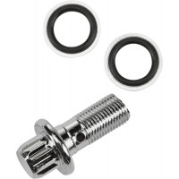 7/16 BANJO BOLT W/ WASHERS CHROME 12-PT OE#41739-84