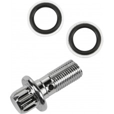7/16 BANJO BOLT W/ WASHERS CHROME 12-PT OE#41739-84