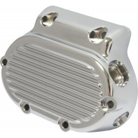 TRANS END COVER 5 SPEED FINNED CHROME BIG TWIN 87-06